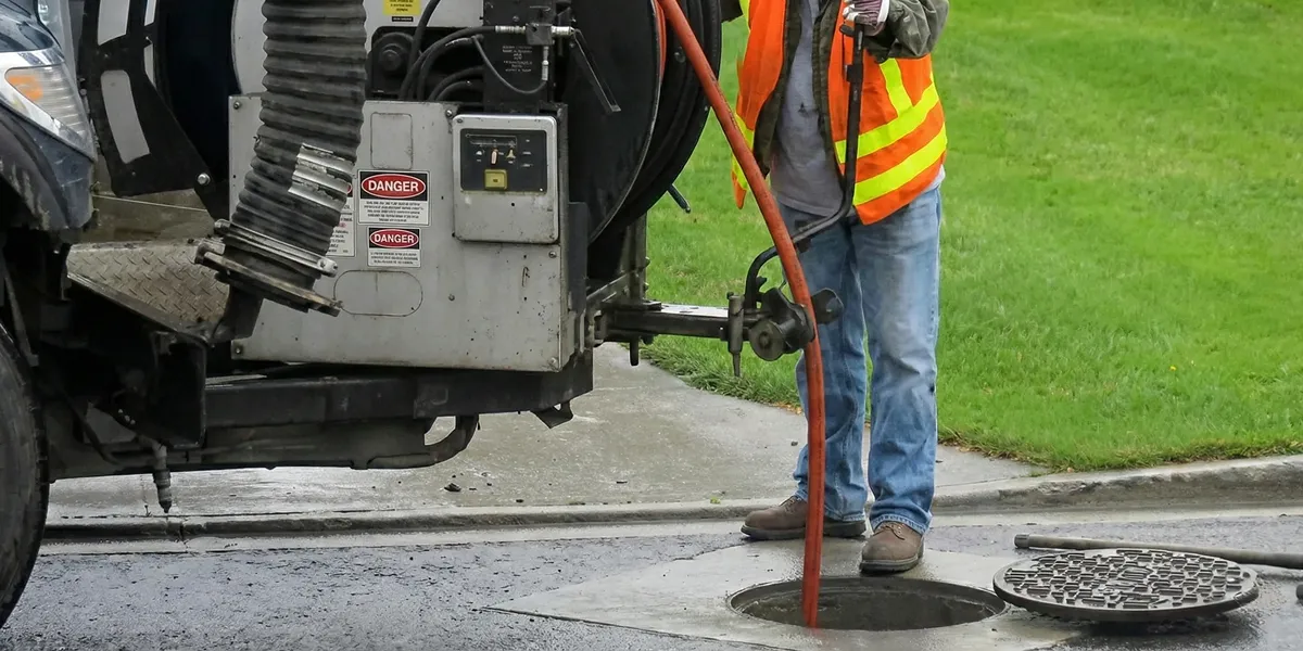 sewage clean up professionals using industrial equipment to remove contaminated wastewater in Nashville, TN