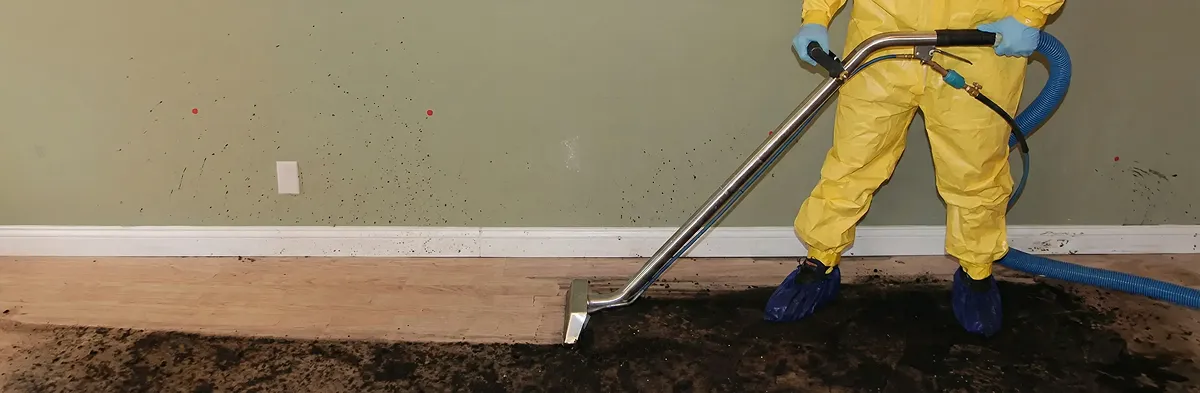 sewage removal service performing deep cleaning and extraction of sewage from an indoor area in Nashville, TN